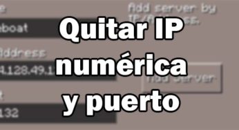 Cómo quitar la IP numérica y el puerto (SRV) de un servidor de Minecraft