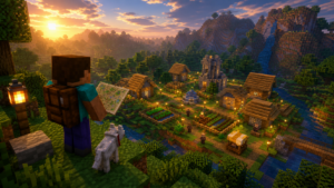 Lee más sobre el artículo Como encontrar una aldea en Minecraft rapido: con y sin comandos