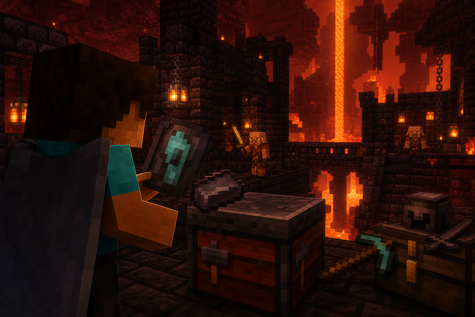 En este momento estás viendo Mejora de netherita en Minecraft: donde conseguir la plantilla y como duplicarla