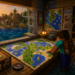 Mesa de cartografia en Minecraft: crafteo, ampliar mapas y copiarlos