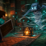 Ilustracion estilo Minecraft para Breeze en Minecraft: donde aparece, drops y como derrotarlo
