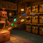 Ilustracion estilo Minecraft para Cofre de cobre en Minecraft: como funciona con el Copper Golem