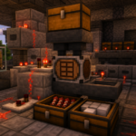 Ilustracion estilo Minecraft para Crafter en Minecraft: autocrafteo con redstone y ejemplos faciles