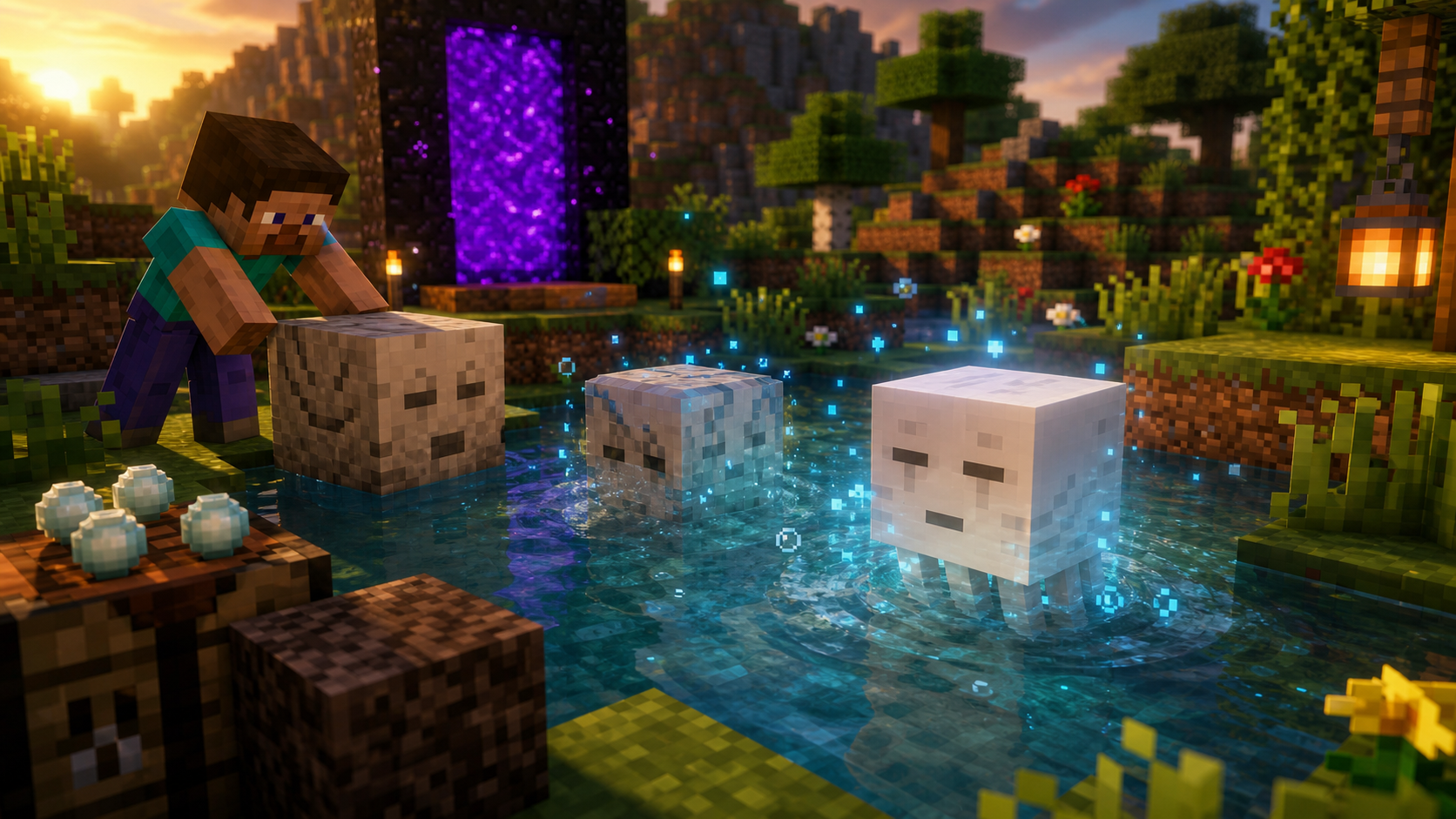En este momento estás viendo Dried Ghast en Minecraft: donde encontrarlo, receta y como revivirlo
