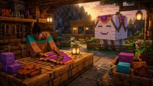 Lee más sobre el artículo Harness en Minecraft: receta, colores y como montar un Happy Ghast