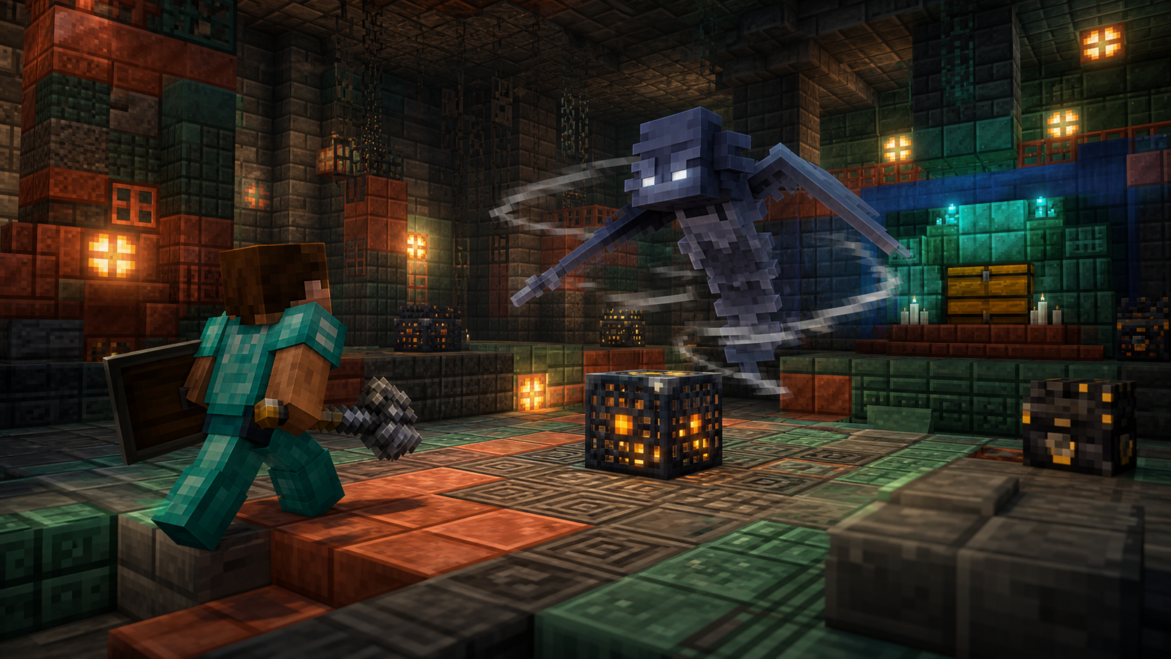 En este momento estás viendo Trial Chambers en Minecraft: como encontrarlas, mobs, loot y consejos