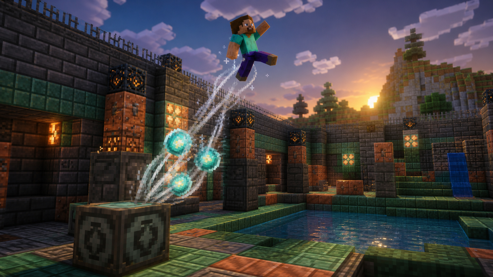 En este momento estás viendo Wind Charge en Minecraft: usos, crafteo y trucos de movimiento