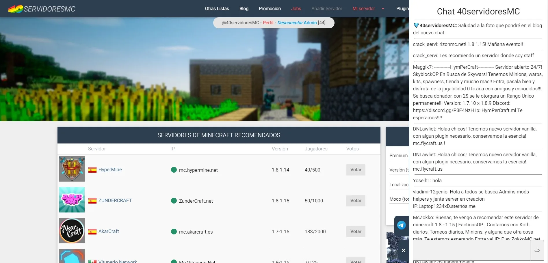 chat 40servidoresmc