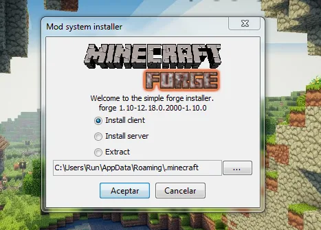 instalador de minecraft forge